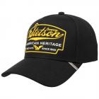 STETSON | Cappellino da baseball American Heritage in cotone al 100% nero