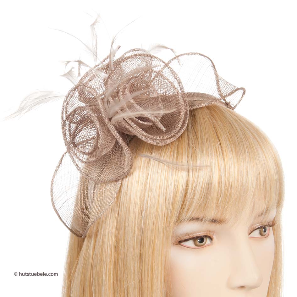 Fascinator Matrimonio Spilla Fascinator Per Cappello Donna - Per Matrimoni, Royal Ascot, Feste Eleganti Fascinator Con Piume