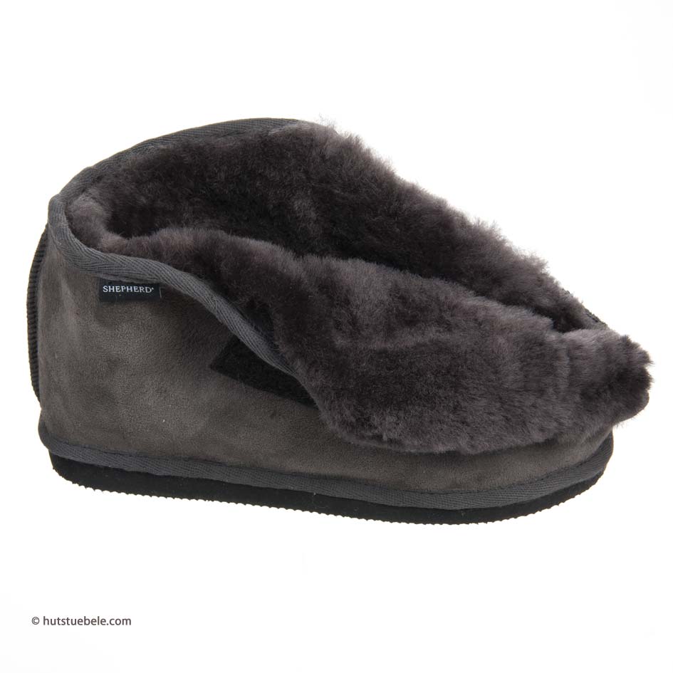Pantofole CHRISTEL In Morbida Pelliccia Di Agnello Per Donna E Uomo, Comode Con Chiusura Velcro