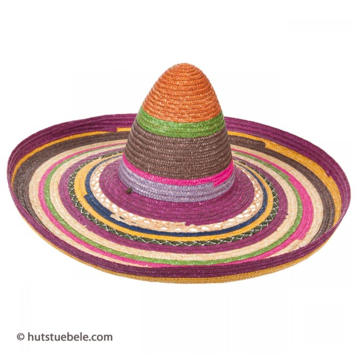 Sombrero Messicano In Paglia - Taglia Unica 55 Cm, Multicolor, Per Feste E Travestimenti